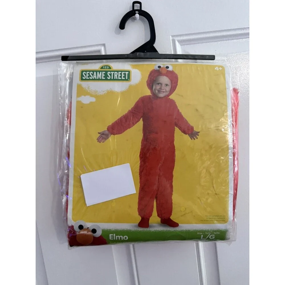 Elmo Sesame Street Halloween Child Costume Toddler Size Large 4-6 years NEW